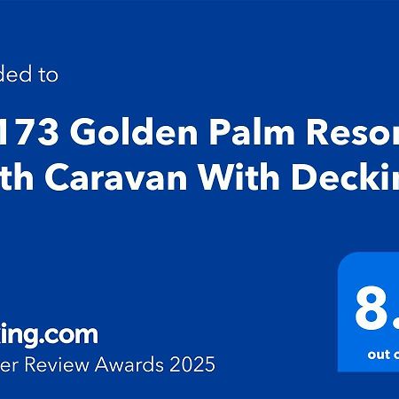 Pg173 Golden Palm Resort 6 Berth Caravan With Decking Chapel Saint Leonards Εξωτερικό φωτογραφία