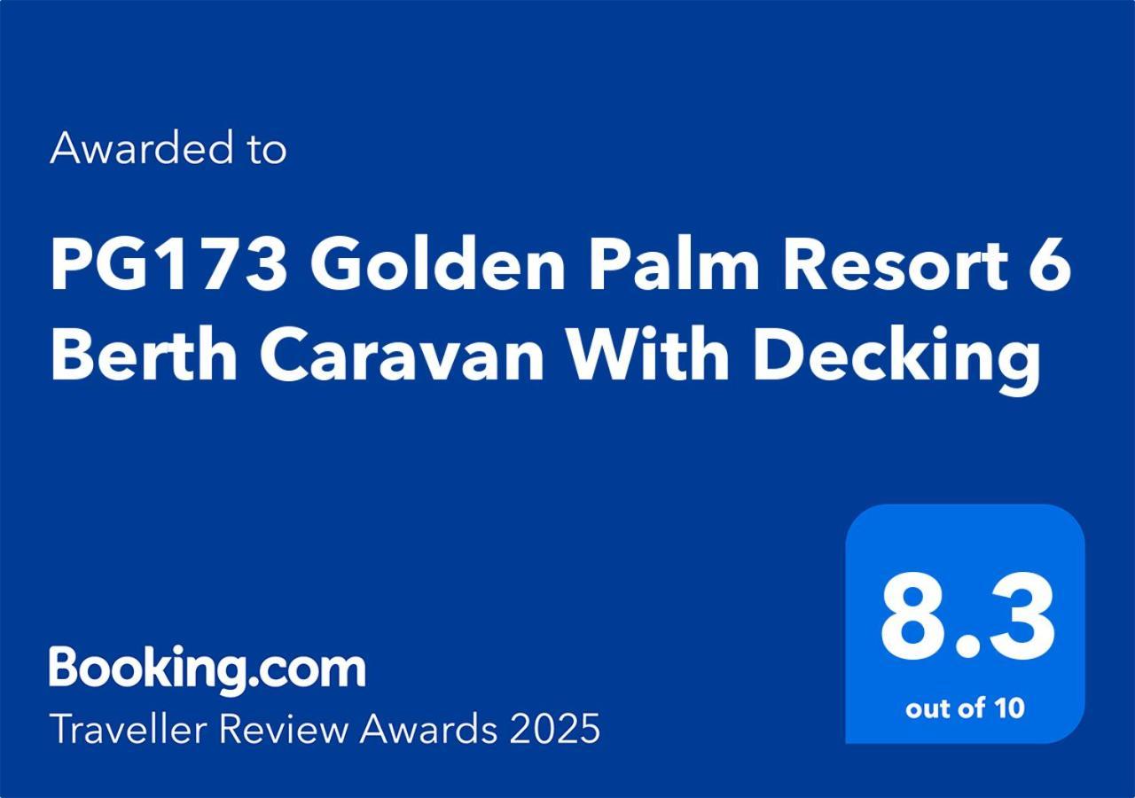 Pg173 Golden Palm Resort 6 Berth Caravan With Decking Chapel Saint Leonards Εξωτερικό φωτογραφία